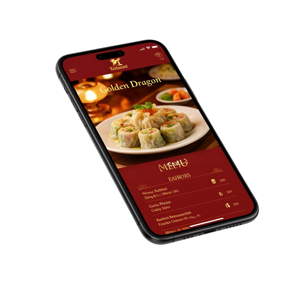 Diner checking a restaurant menu on their phone